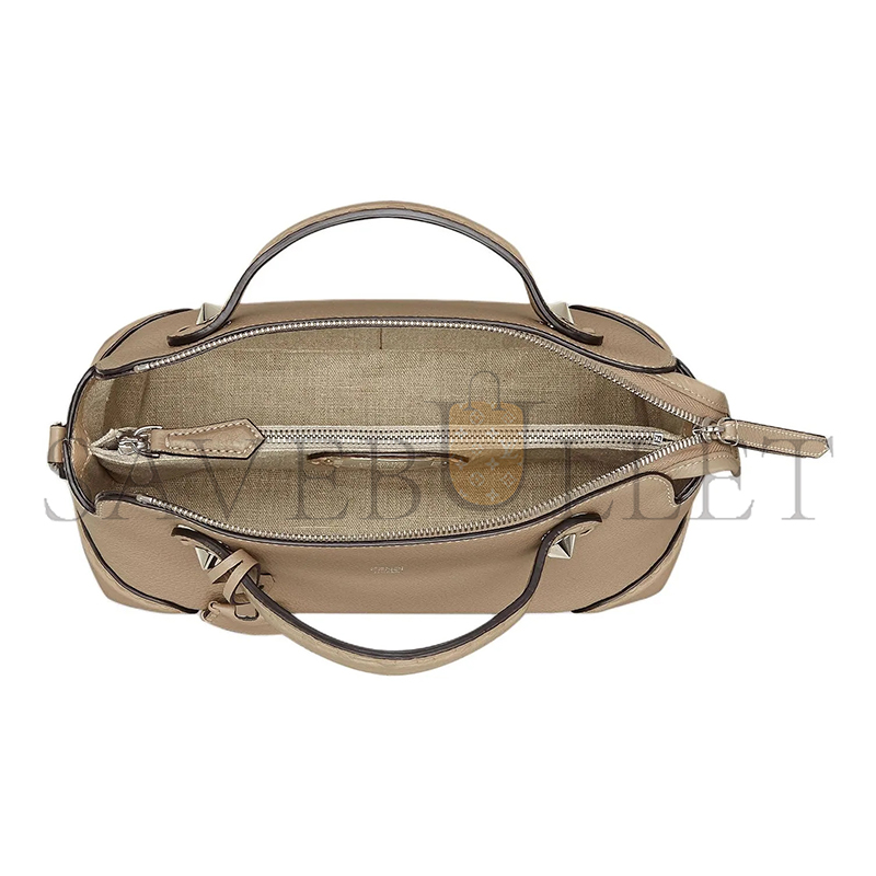 F**di by the way leather medium selleria bag dove gray 8bl146arbbf04y9 (27*15*13cm)
